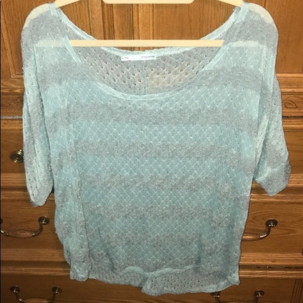 Maurice’s mint green top